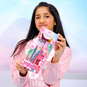 Whimsy Beauty Organic & Safe Glow-Up Makeup Kit for Girls & Teens| Safe, Non-Toxic Beauty Set for Girls & Teens | Eye Glitter, Lip Cheek Tint, Lip Gloss,Eye Liner and Mermaid Brushes