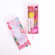 Whimsy Beauty Organic & Safe Glow-Up Makeup Kit for Girls & Teens| Safe, Non-Toxic Beauty Set for Girls & Teens | Eye Glitter, Lip Cheek Tint, Lip Gloss,Eye Liner and Mermaid Brushes