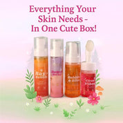 Whimsy Beauty Glow Up Body Care Set  | Foaming Body Wash, Face Wash, Moisturizer & SPF 50 Sunscreen Spray | Gentle Skincare with Aloe Vera, Shea Butter & Vitamin E | 4 to 16 Years |