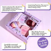 Whimsy Beauty Glowing Skin Essentials Kit for Kids and Teens,Complete Skincare Set with Cleanser Moisturizer Sunscreen (4 to 16 years) Natural, Chemical Free, Sulfate-Free, Dermatologist Tested