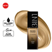 FACES CANADA All Day Hydra Matte Foundation | 3-in-1 Foundation + Moisturizer + SPF 30 | 24 HR Aloe Hydration & Vitamin C | 10HR Long Wear | Medium to High Buildable Coverage