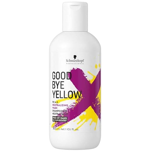 Schwarzkopf Professional Goodbye Yellow Neutralising & Anti-Yellow Sulfate Free Purple Shampoo | 300 Ml