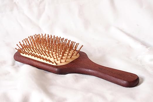 OROSSENTIALS Premium Collection Dark Wood Paddle Hair Brush For Men & Women