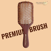 OROSSENTIALS Premium Collection Dark Wood Paddle Hair Brush For Men & Women