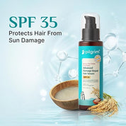 Pilgrim Korean Rice Water & Collagen Advanced Damage Repair Hair Serum SPF 35 with 17 Amino Acids Complex, Wheat Protein & 5 Ceramides - 100ml