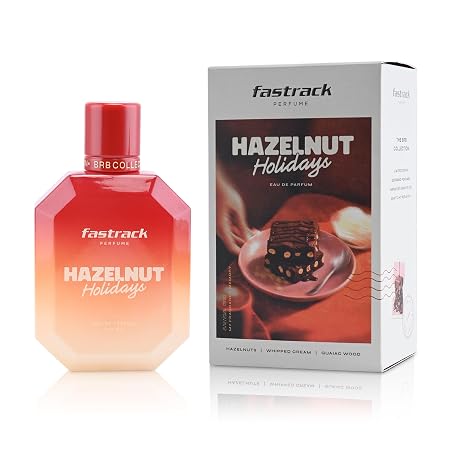 Fastrack BRB Hazelnut Holidays Unisex Perfume |100 ml EDP | Gourmand: Hazelnut & Vanilla Waffle Notes | IFRA certified| Safe for Skin