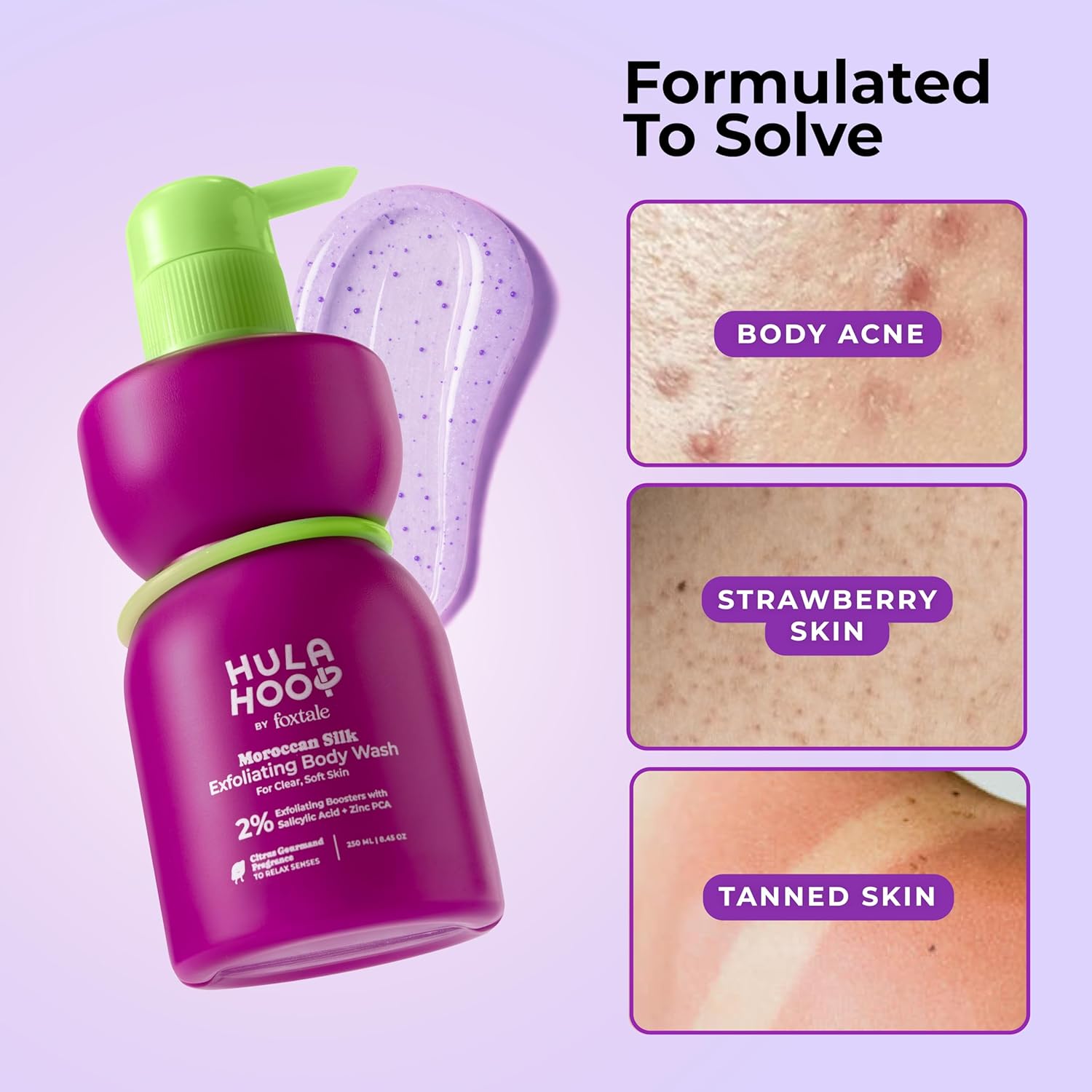 Foxtale Hula Hoop Exfoliating Body Wash by Foxtale (250ml)