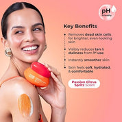 Foxtale Hula Hoop Foaming 10% De-Tan Body Scrub by Foxtale | Tan Removal & Soft-Smooth Skin | 5% Glycolic Acid, Lactic Acid & Azeloglycine | For Women & Men | All Skin Types | 75g