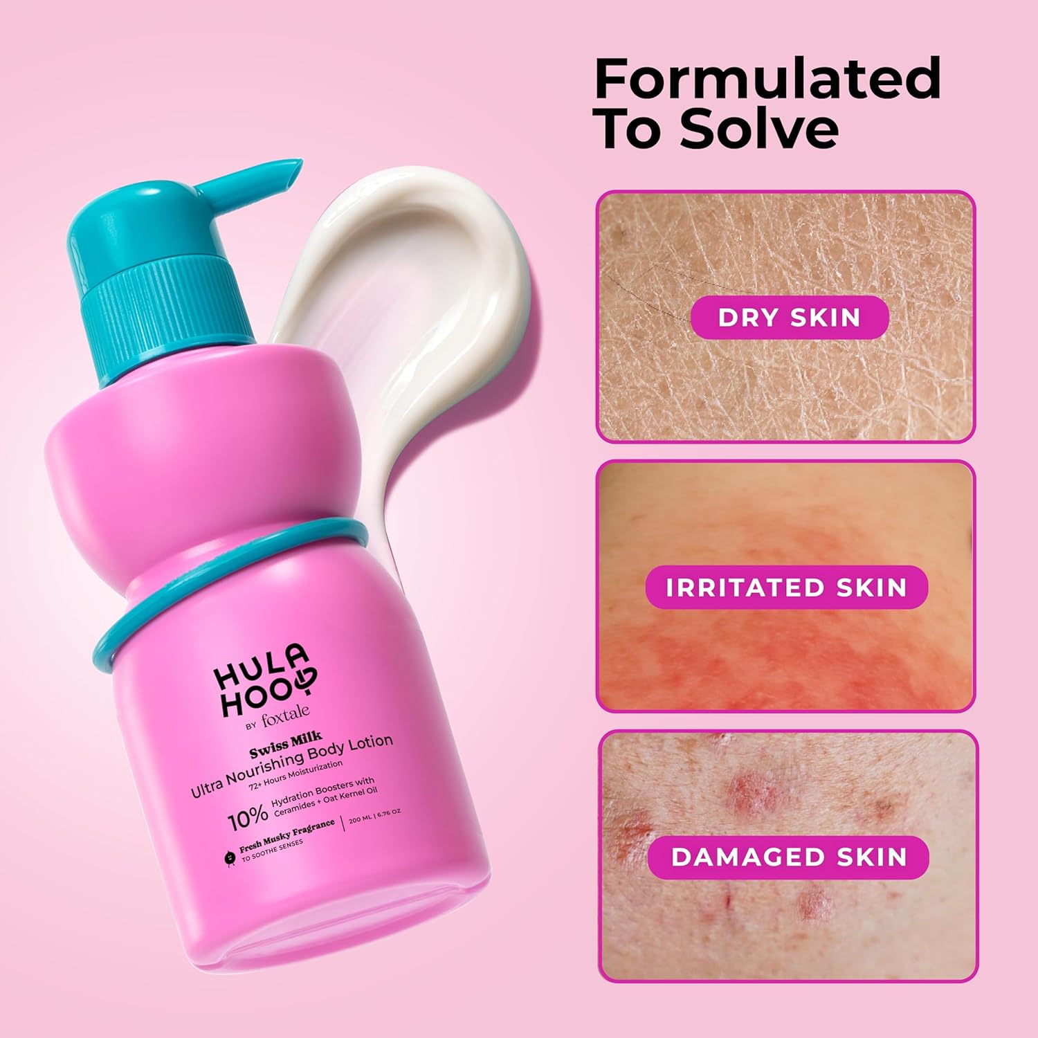 FOXTAL HULA HOOP BY SWISS MILK ULTRA NOURISHING BODY LOTION (200ml)