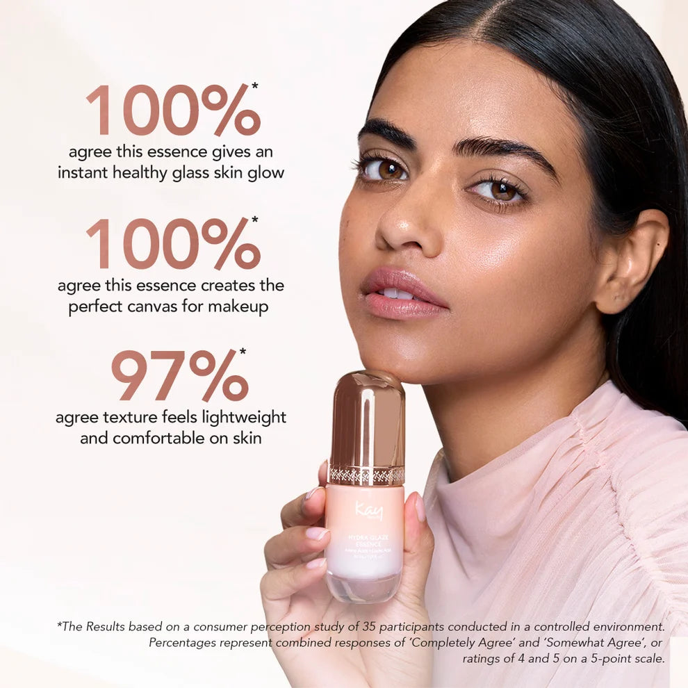 Kay Beauty Hydra Glaze Milky Essence, Toner - Hydrates, Strengthens Barrier with Lactic Acid