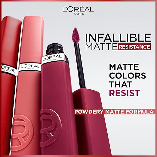 L'Oreal Paris Infallible Matte Resistance Liquid Lipstick, Lazy Sunday