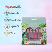 Whimsy Beauty Kids Lip Gloss Set | 5 Moisturizing Lip Glosses with Vitamin E, Shea Butter & Jojoba Oil | Non-Toxic Lip Gloss Kit for Girls, Kids & Pre-Teens | Pretend Play Pack