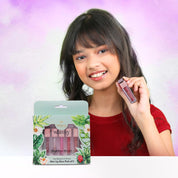 Whimsy Beauty Kids Lip Gloss Set | 5 Moisturizing Lip Glosses with Vitamin E, Shea Butter & Jojoba Oil | Non-Toxic Lip Gloss Kit for Girls, Kids & Pre-Teens | Pretend Play Pack