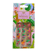 Whimsy Beauty Kids Press-On Nails – Reusable Lightweight & Long-Lasting Design | Easy to Apply & Remove Quick-Fix Nails | 24 Pieces | Ages 4–16 (Floral Design)