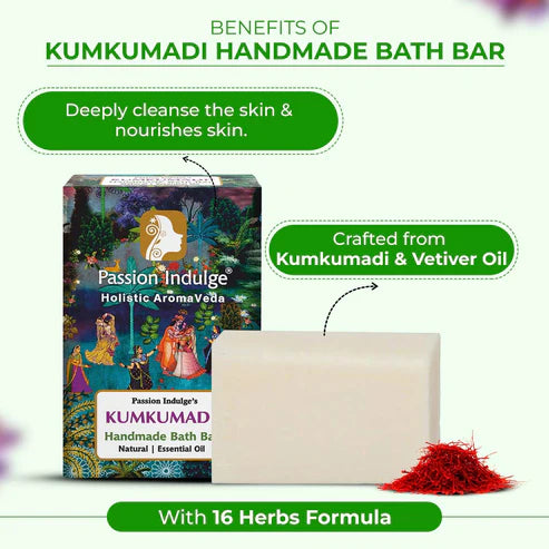 Passion Indulge Kumkumadi Handmade Soap Natural Bath Bar