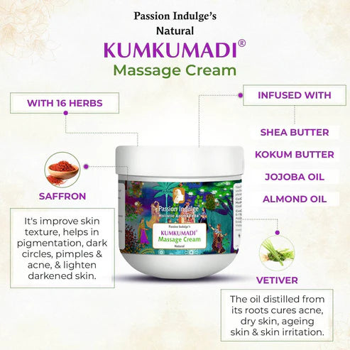 Passion Indulge Kumkumadi Tailam Massage Cream for Face