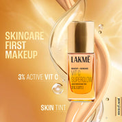 LAKMÉ Medium Coverage Natural Liquid For All Skin Makeup+Skincare Vitc Superglow Skin Perfecting Tint