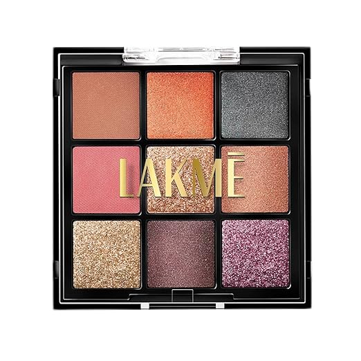 LAKMÉ Powder 9 In 1 Eyeshadow Blushbloom 11.7G - Matte, Shimmer And Metallic