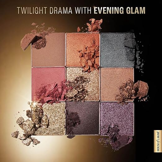 LAKMÉ Powder 9 In 1 Eyeshadow Blushbloom 11.7G - Matte, Shimmer And Metallic