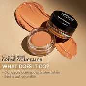 LAKMÉ Unreal Cover Creme Concealer Enriched with Vitamin E, Medium to High Coverage, Lightweight & Hydrating