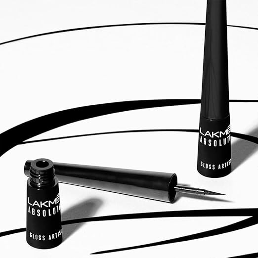 LAKMÉ Glitterati Gloss Liquid Liner|Long Lasting, Smudge Proof, Intense Black Color, Black