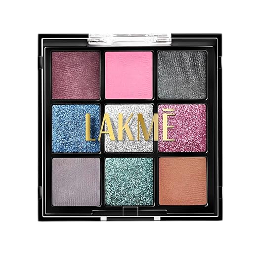 LAKMÉ Powder 9 In 1 Eyeshadow Blushbloom 11.7G - Matte, Shimmer And Metallic