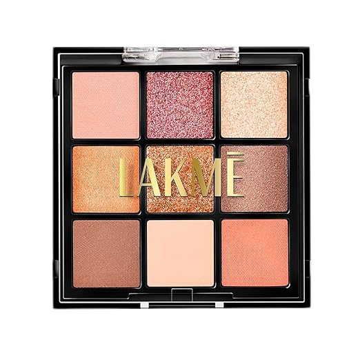 LAKMÉ Powder 9 In 1 Eyeshadow Blushbloom 11.7G - Matte, Shimmer And Metallic
