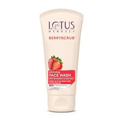 Lotus Herbals Berryscrub Strawberry & Aloe Vera Exfoliating Face Wash