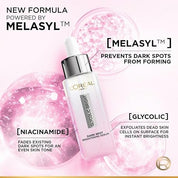 L'Oreal Paris Glycolic Bright 8% [Melasyl + Niacinamide] Face Serum for Brightening Dark Spots 15ml