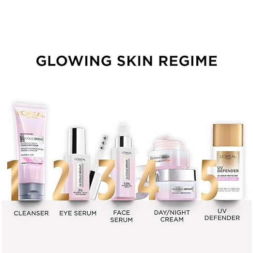 L'Oreal Paris Glycolic Bright Daily Foaming Face Cleanser, 100ml