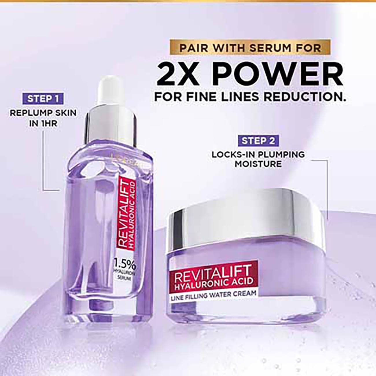 L'Oréal Paris Hyaluronic Acid Line Filling Water Cream-50ML
