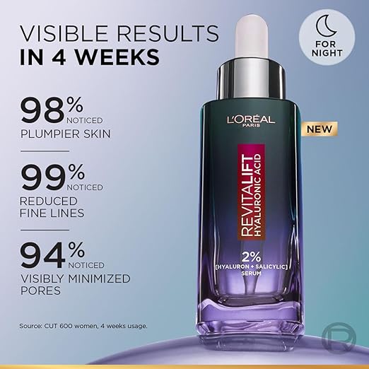L’Oréal Paris Revitalift Hyaluronic Acid Oil Control Serum 2% Hyaluronic+ Salicylic Acid, 15ml