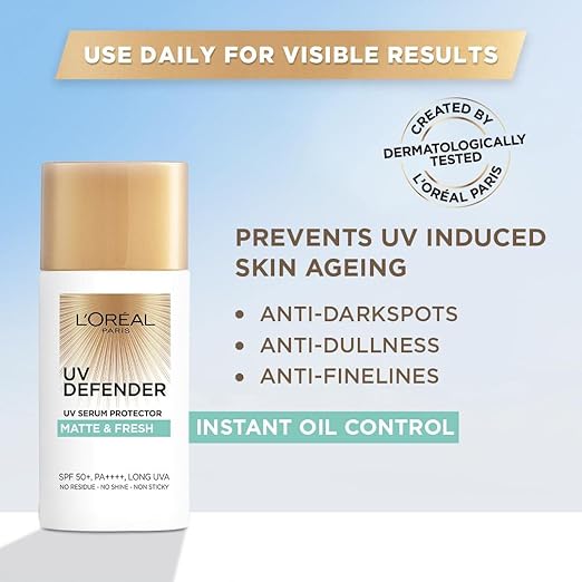 L'Oréal Paris Sunscreen, Lightweight Matte Sunscreen