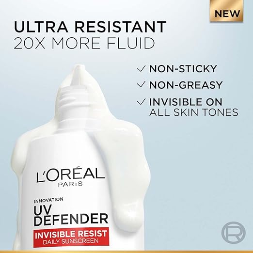 L'Oreal Paris Uv Defender Invisible Resist Daily Sunscreen Spf50+ Pa++++