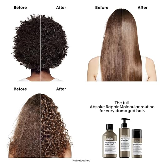 L'Oréal Professionnel Absolut Repair Molecular Sulfate-Free Deep Repairing Shampoo for Damaged Hair