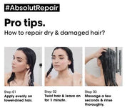 L'Oréal Professionnel Paris Absolut Repair Mask For Dry Hair with Protein & Omega-9 - 250ml