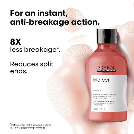 L'Oréal Professionnel Serie Expert Inforcer Shampoo 300 Ml, For Reduced Hair Breakage