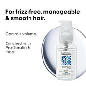 L'Oreal Professionnel Xtenso Care Serum Leave-In Serum for Frizz-Free, Smooth & Manageable Hair 50ml | Enriched with Pro Keratin & Incell | For Men & Women | Unruly, Unmanageable Hair