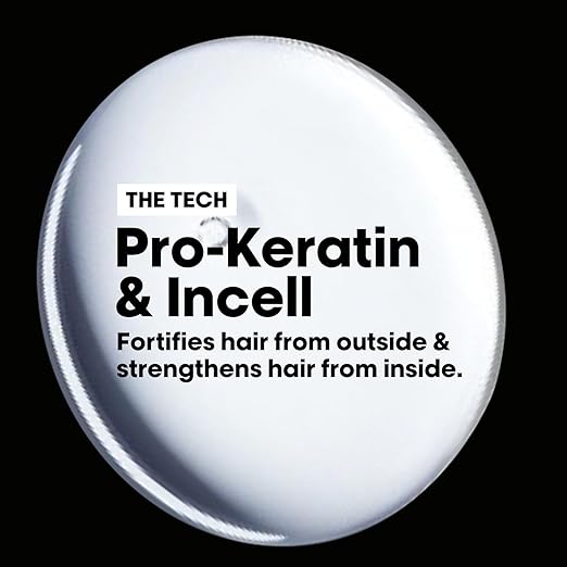 L'Oreal Professionnel Xtenso Care Serum Leave-In Serum for Frizz-Free, Smooth & Manageable Hair 50ml | Enriched with Pro Keratin & Incell | For Men & Women | Unruly, Unmanageable Hair