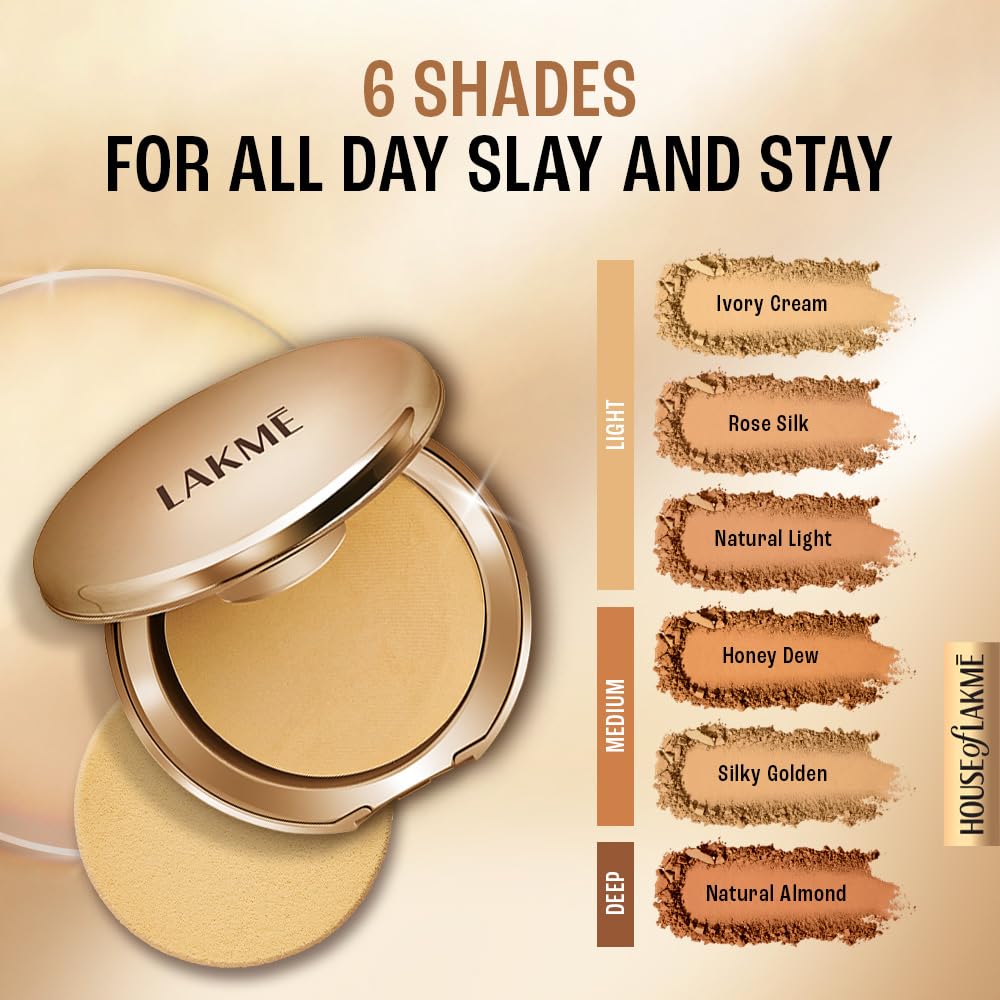 Lakme 9 to 5 Primer with Matte Powder Foundation Compact