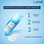 Lakme Biphasic Micellar Face Cleansing Water 100ml | Removes Waterproof Makeup | Oil and Water Formula