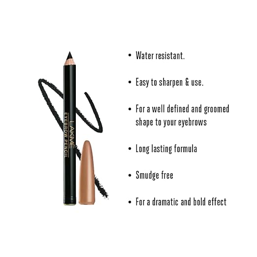 Lakme Eyebrow Pencil|| Black|| 2 g
