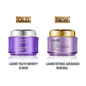 Lakme Retinol Advanced Renewal Day Creme Pro-Retinol Peptide Complex + UV Filters & SPF 15 PA++ 50G