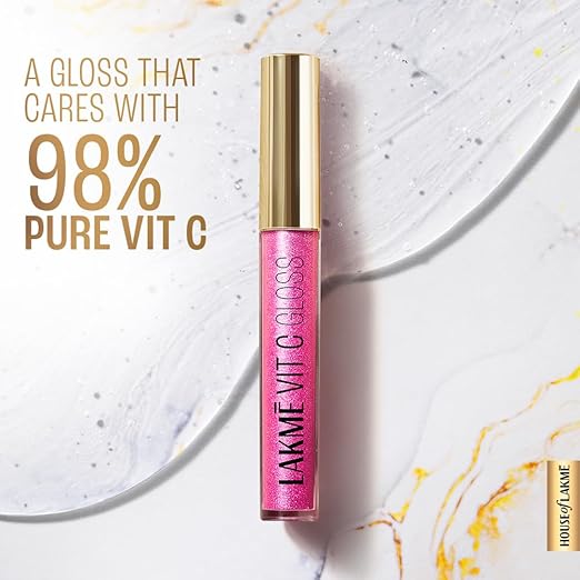 Lakme Super glow VIT C Glossy Glass Shine Lip Gloss-