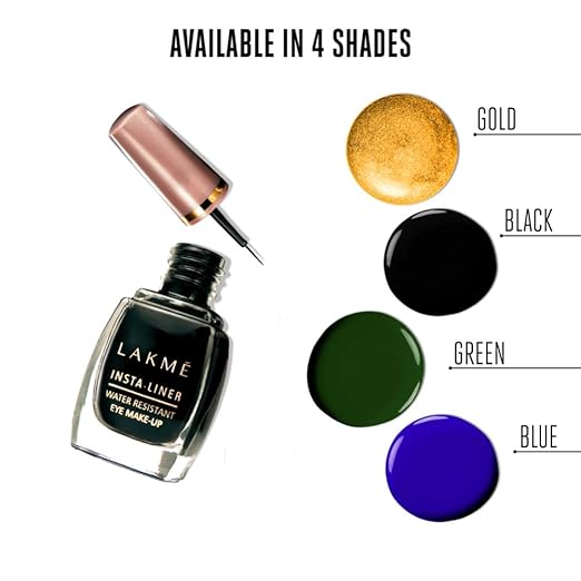 Lakme Ultimate Glam Eye Liner, Semi Matte, Quick drying, Water resistant & Smudgeproof Eye Liner