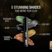 Lakme Unreal Precision Liquid Eye Liner Long Lasting Matte & Shimmer Finish, Lightweight & Smudgeproof Eye Liner, Black, 4.5ml