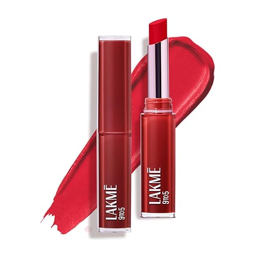 Lakme 9to5 Lip Tattoo Matte Slim Stick, Vision in Pink, 2g,