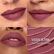 Lakme 9to5 Lip Tattoo Matte Slim Stick, Vision in Pink, 2g,
