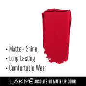 Lakmé Absolute 3D Lipstick, Elegant Pink, 3.6 g