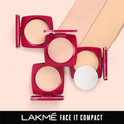 Lakme Forever Matte Compact, Smooth Finish, Lightweight Compact Powder That Lasts for 12 HrsFor A Natural Even Toned Look